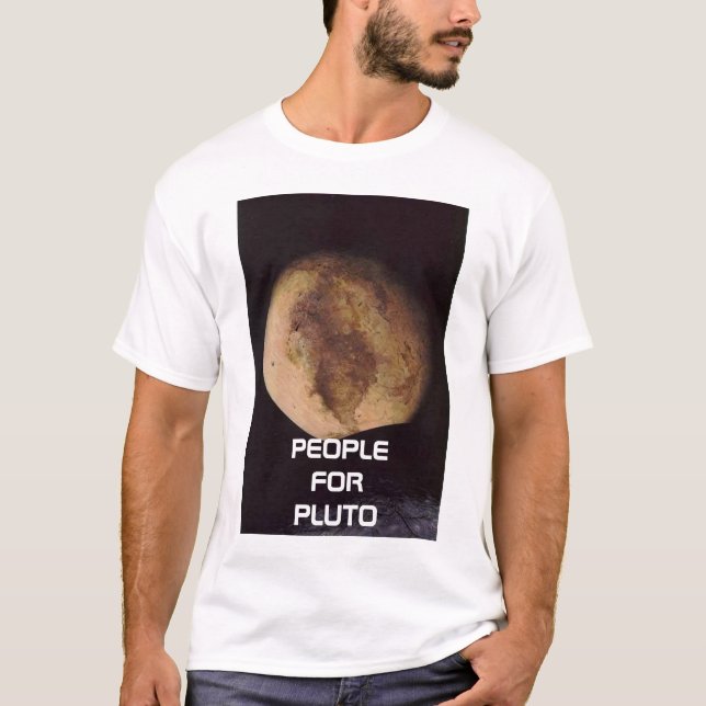 Camiseta Plutón, GENTE PARA PLUTÓN (Anverso)
