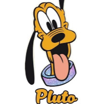 Plutón gracioso con nombre