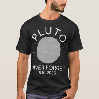 Camiseta Plutón nunca olvida el planeta Plutón nunca olvida