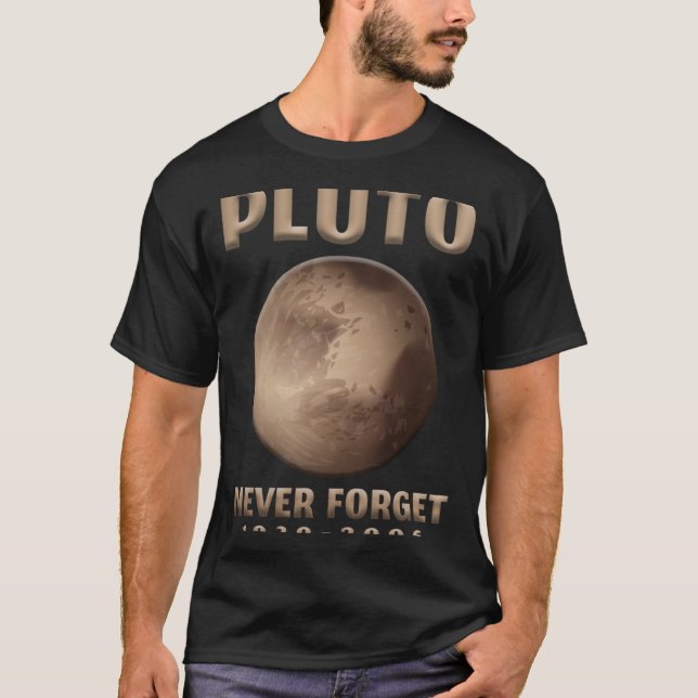 Camiseta Plutón nunca olvida el universo astronauta del esp (Anverso)