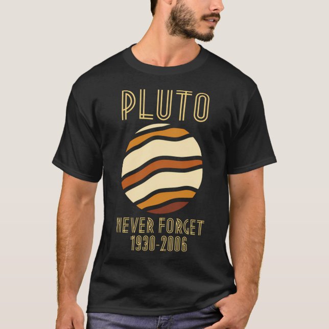 Camiseta Plutón nunca olvidar (Anverso)