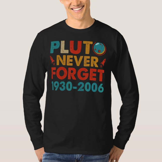 Camiseta Plutón nunca olvidar (Anverso)