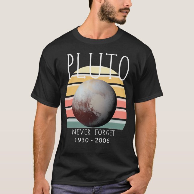 Camiseta Plutón nunca olvidar (Anverso)