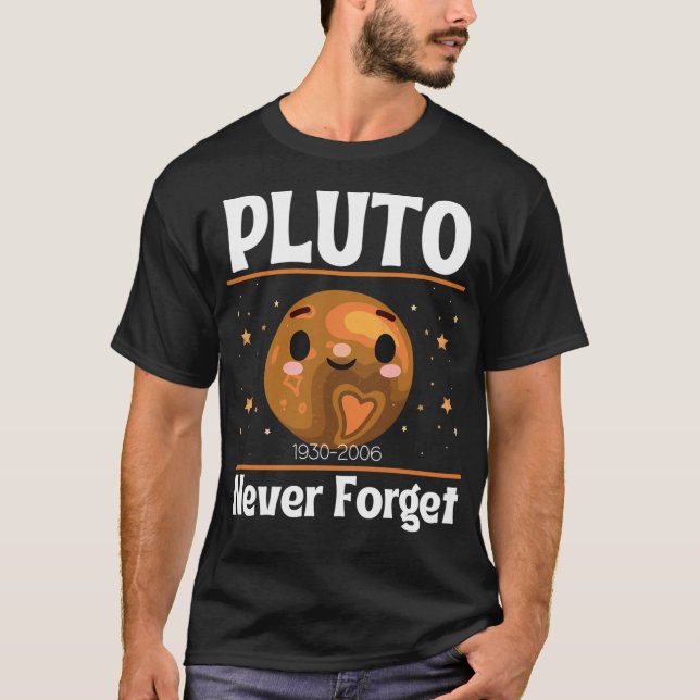 Camiseta Plutón nunca olvidar (Anverso)