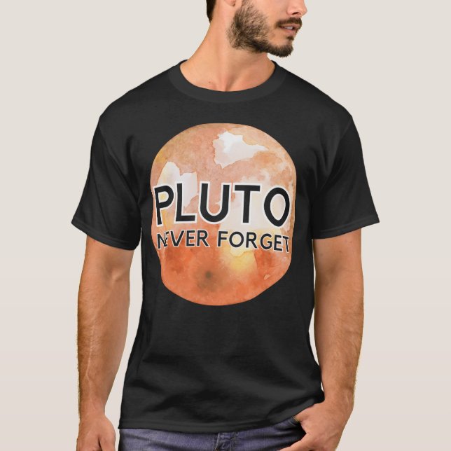 Camiseta Plutón nunca olvidar (Anverso)
