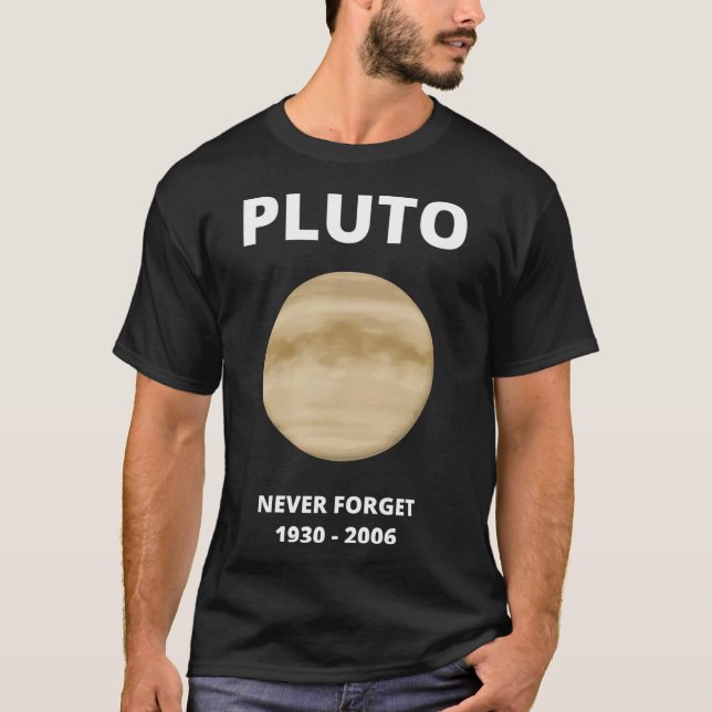 Camiseta Plutón nunca olvidar (Anverso)