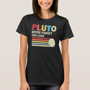 Camiseta Plutón Nunca Olvides Astronomía Espacio Retro Y 70