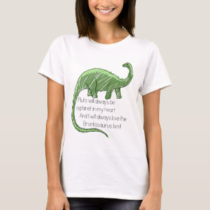 Camiseta Plutón y el Brontosaurus