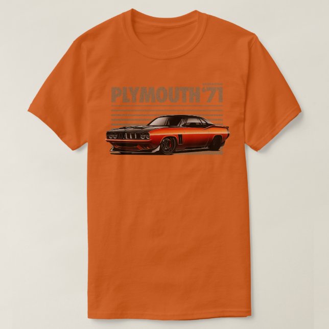 CAMISETA PLYMOUTH BARRACUDA (Diseño del anverso)
