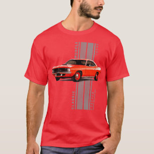 Camiseta Plymouth Barracuda Clásico Músculo Americano con V