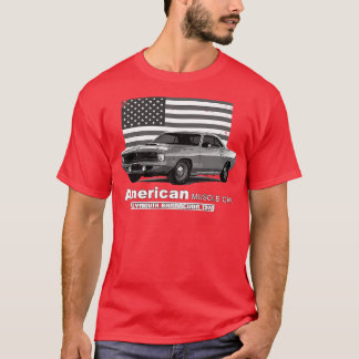 Camiseta Plymouth Barracuda Músculo Americano 60s 70s Antig