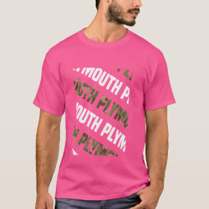 Camiseta Plymouth Camo Pattern Camuflaje verde