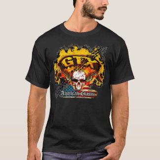 Camiseta Plymouth GTX - Cráneo de la bandera de la