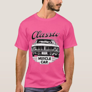 Camiseta Plymouth Hemi Cuda Muscle Car Americano familia 70