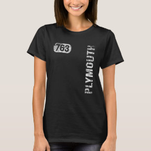 Camiseta Plymouth Minnesota código de área 763 Vintage Retr