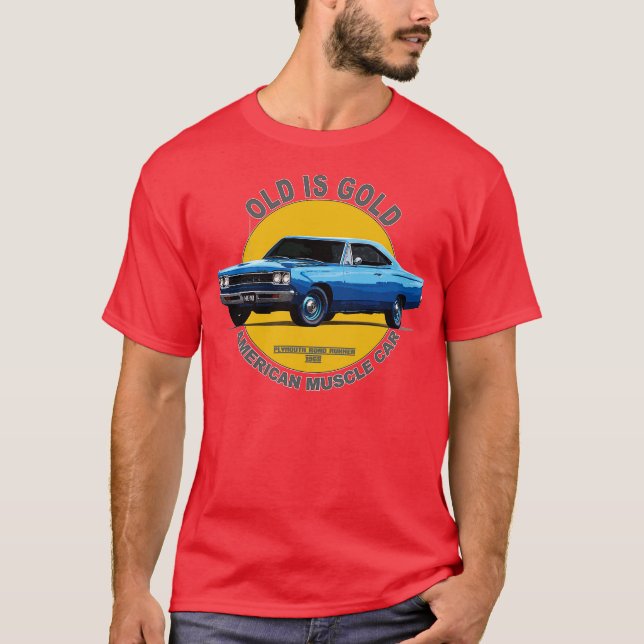 Camiseta Plymouth Road Runner American Muscle 60s 70s Old i (Anverso)