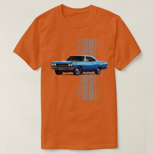 Camiseta Plymouth Road Runner Hemi clásico músculo american (Diseño del anverso)