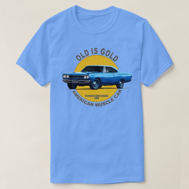 Camiseta Plymouth Road Runner Muscle americano de los años  (Diseño del anverso)