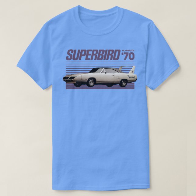 CAMISETA PLYMOUTH SUPERBIRD (Diseño del anverso)