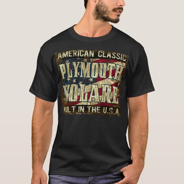 Camiseta Plymouth Volare - coche clásico construido en los (Anverso)