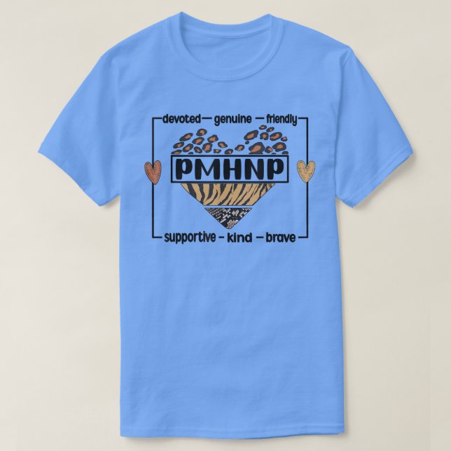 Camiseta PMHNP Enfermera psiquiátrica de salud mental (Diseño del anverso)