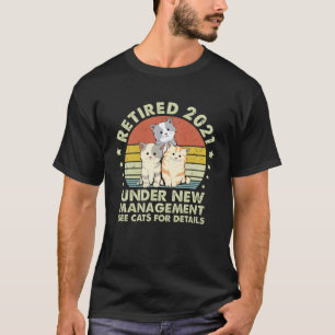 Camiseta PMJj Retirado 2021 Bajo Nueva Gestión Véase Gatos 
