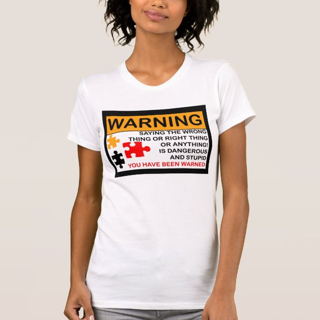 Camiseta PMS que advierte el período femenino, PMT, (Anverso)