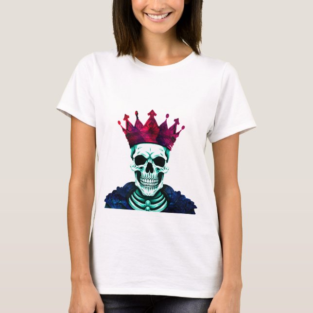 Camiseta PN 71 Skeleton King (Rojo y Azul) (Anverso)