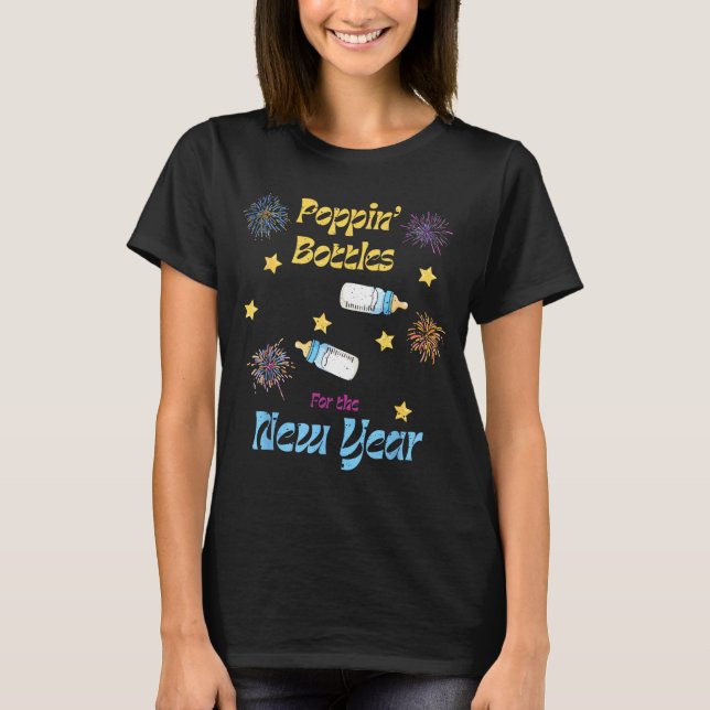 Camiseta Pn Bottles For The New Year Funny  (Anverso)