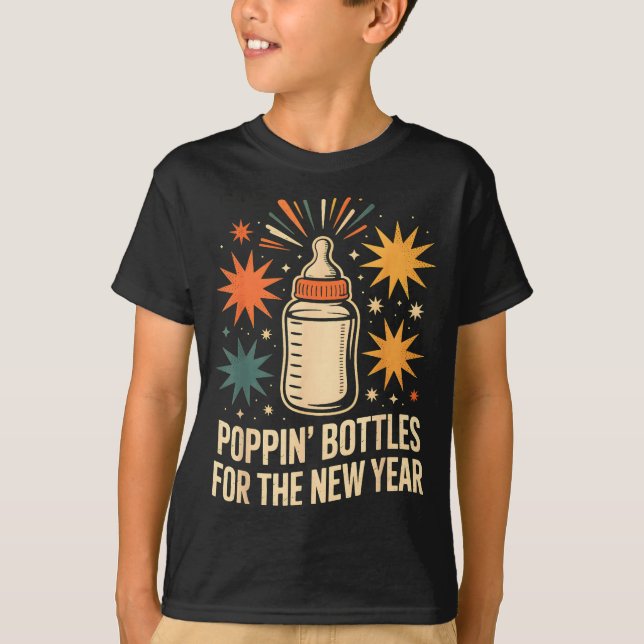Camiseta Pn Bottles For The New Year Happy New Year Mother  (Anverso)