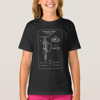 Camiseta Pneumatic Drill Blueprint Patent