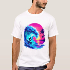 Camiseta PNG Acuarela de playa de verano Océano tropical vi