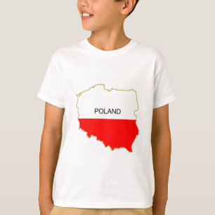 Camiseta Png polaco del mapa