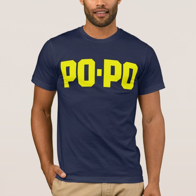 Camiseta Po-Po-Policía (Anverso)