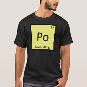 Camiseta Po - Tabla Periódica de Química de Deportes de Lev