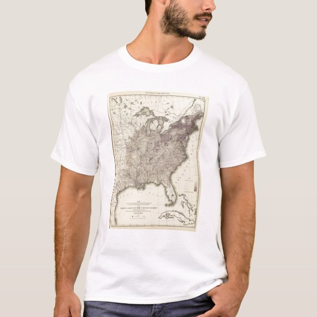 Camiseta Población 1850 de los E.E.U.U. (Anverso)