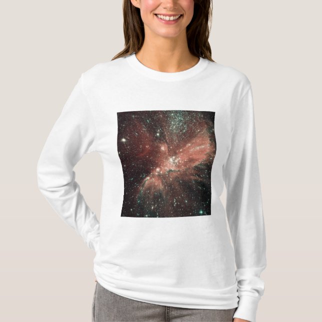 Camiseta Población de estrellas infantiles en la Vía Láctea (Anverso)