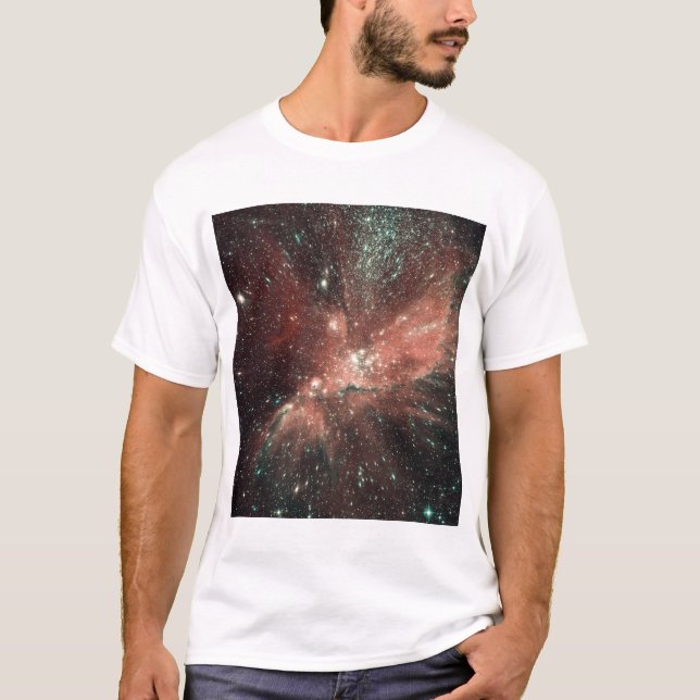 Camiseta Población de estrellas infantiles en la Vía Láctea (Anverso)