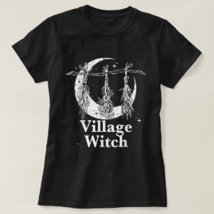 Camiseta Poblado Bruja ocultación gótica naturaleza Wicca P