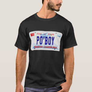 Camiseta Po'Boy - placa del NC