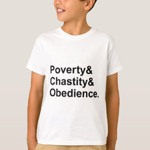 Camiseta Pobreza Castidad Obediencia   Votos Monásticos