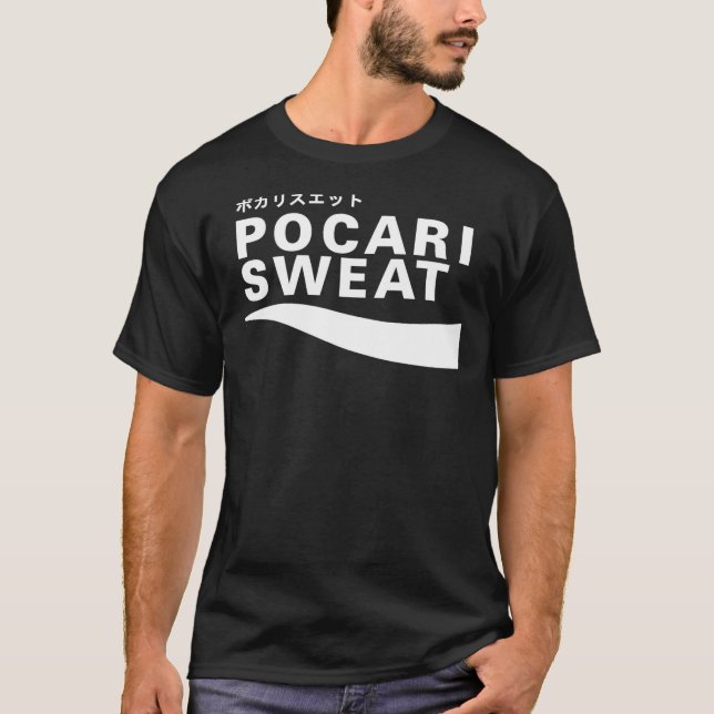 Camiseta Pocari Sweat Logo Japonés Traglomeración Triple Ca (Anverso)