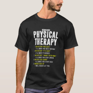 Camiseta Pocas Leyes De Terapia Física PT Mes DPT PTA
