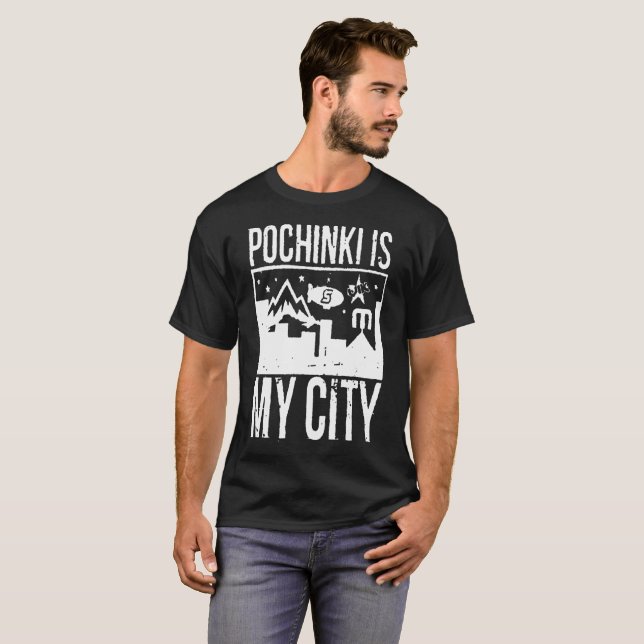 Camiseta Pochinki es mi ciudad (Anverso completo)