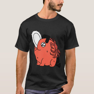Camiseta Pochita Piel de pescado Chainsaw Hombre Fan Art