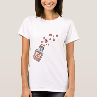 Camiseta Poción de amor rosado