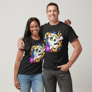 Camiseta Poción de serpiente fantasma psicodélico Halloween