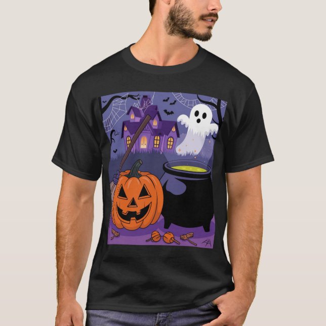 Camiseta ¡Poción en Marcha!: Diversión de Halloween (Anverso)