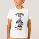 Camiseta Poción Mágica Chispa Creativa Mascota Artista Retr<br><div class="desc">Impulsa tu imaginación con la poción mágica "Chispa Creativa" de la colección oficial de la marca Botto. Esta mascota de estilo vintage de los años 30 es la compañera perfecta para artistas y diseñadores. ¡Un regalo único para cualquiera que busque añadir un toque de inspiración retro a su estudio creativo!...</div>