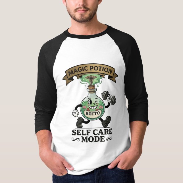 Camiseta Poción Mágica de Autocuidado Regalo de Fitness (Anverso)